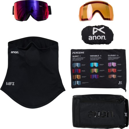 M5S MFI Schneebrille 2026 black/perceive sun red 