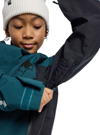 KIDS GORE TEX SHELL Jacke 2025 deep emerald/true black 