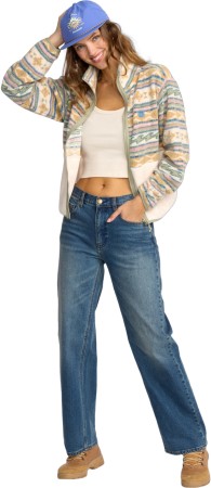 ROCK JETTY MOCK Zip Fleece 2026 white cap 