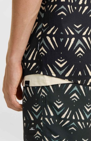 MIX MATCH BEACH Hemd 2024 black fade ikat 