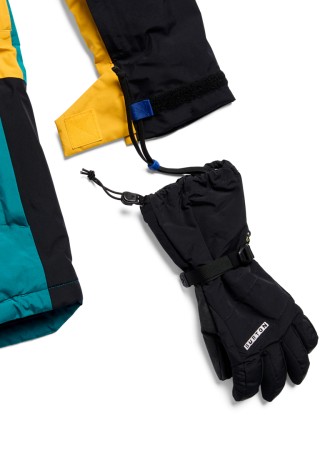 KIDS POWLINE GORE TEX 2L Jacke 2027 pacific teal/goldenrod/true black 