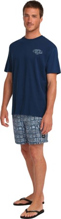 PRINT 16 Boardshort 2026 dark blue bricks 