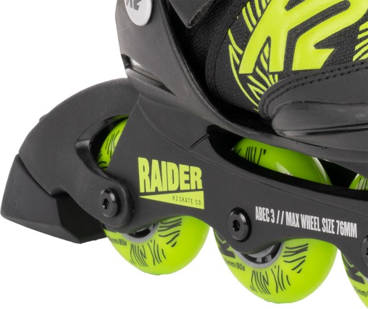 RAIDER Kinder Inline Skate black/lime 