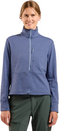GRID WOMEN Zip Fleece 2026 blue heron melange 