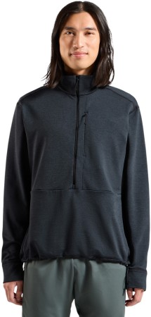 GRID Zip Fleece 2026 black melange 
