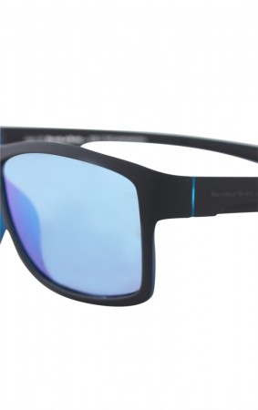 CHEPRE POLARIZED Sunglasses black matte/blue mirror 