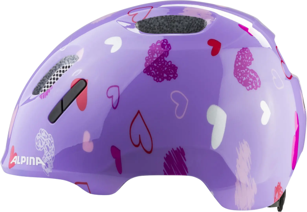 MARLEE PRO Kinder Inline Skate light blue/purple inkl. ALPINA XIMO 2 purple hearts gloss 