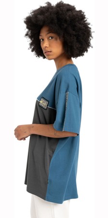 GLOBAL HEAT COLORBLOCK T-Shirt 2025 dark shadow 