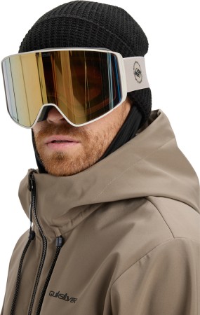 STORM MG Schneebrille 2026 bone white/clux ml gold 