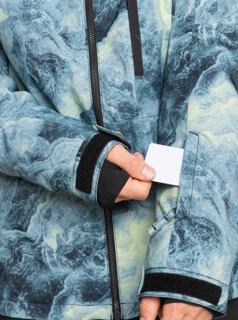 MISSION PRINTED Jacket 2025 space stone celery green 