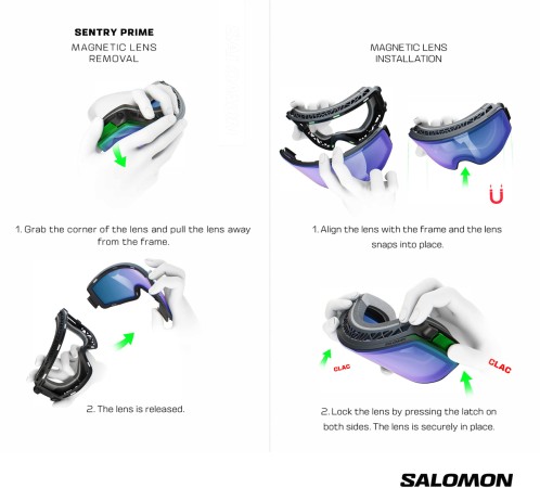 SENTRY PRIME SIGMA Schneebrille 2025 black/universal sigma sky blue 