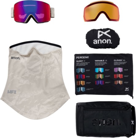 M5S MFI Schneebrille 2026 sediment/perceive sunny red 