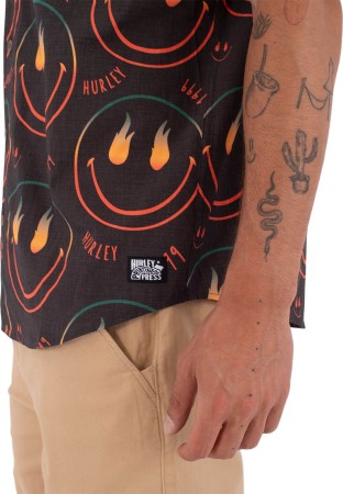 PRINTING PRESS HAPPY FACE Shirt 2026 black 
