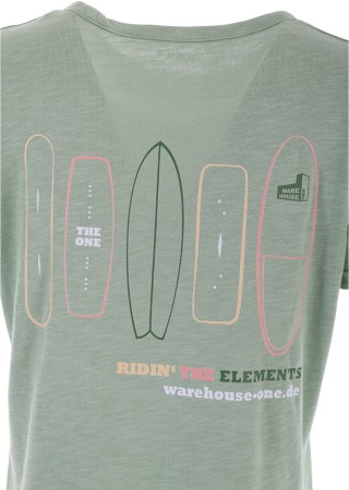 X WH1 OCEANWAVE REGULAR T-Shirt 2025 basil 