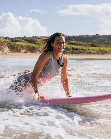 SALLY FITZGIBBON Surfboard 2025 ginger biscuit 