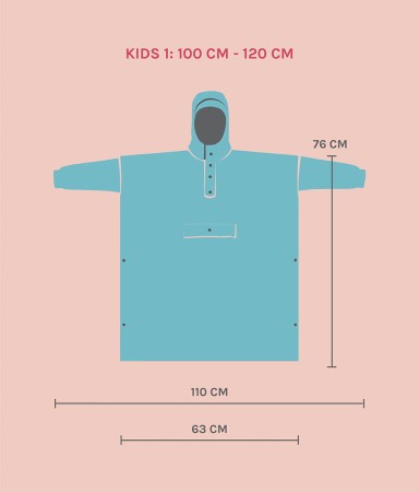 JUNGLE CAMO KIDS Regenponcho 
