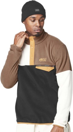 ARCCA 1/4 ZIP Fleece 2025 black vanilla cocoa brown 