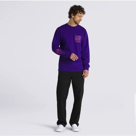 DIGITAL DEMENTED LOGO Longsleeve 2024 violet indigo 