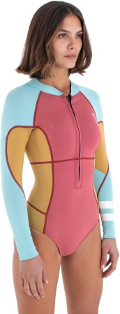 WOMEN AIR 2MM LS FRONT ZIP Shorty 2025 spiced coral 