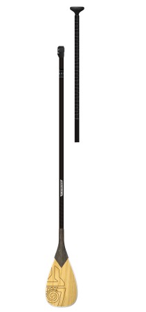 IGO DELUXE DC 12,0 SUP 2023 inkl. ENDURO BALSA ROUND MEDIUM 2-Piece Paddel 