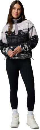 HELVETIA II PRINTED CROPPED WOMEN Fleece 2026 shale purple sisters/shale purple 