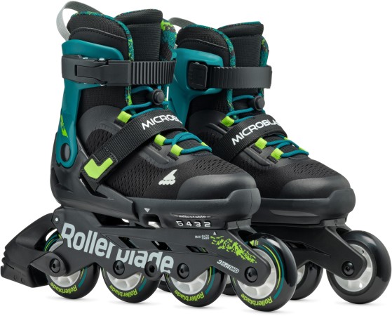 MICROBLADE XT Inline Skate 2025 black/petrol green 