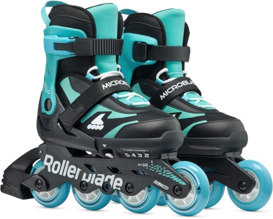 MICROBLADE Inline Skate 2025 black/light blue 