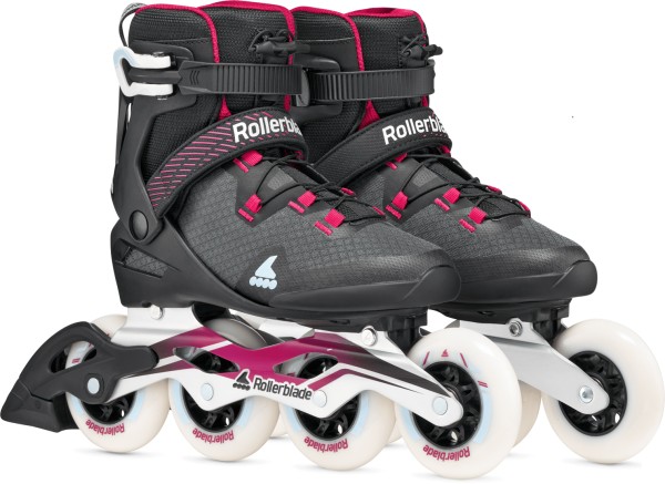MACROBLADE 90 W Inline Skate 2026 black/burgundy/light blue 