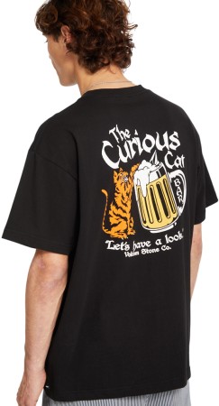 CURIOUS CAT T-Shirt 2025 black 