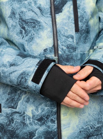 MISSION PRINTED Jacket 2025 space stone celery green 
