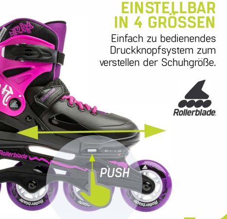 FURY G Inline Skate 2022 black/pink 