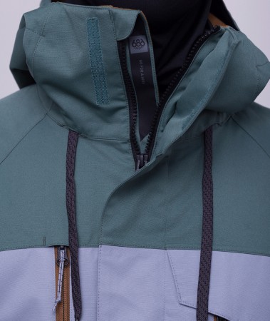 GEO INSULATED Jacket 2024 cypress green colorblock 