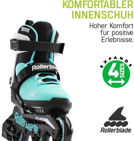 MICROBLADE 3WD Inline Skate 2024 aqua/white 28-32