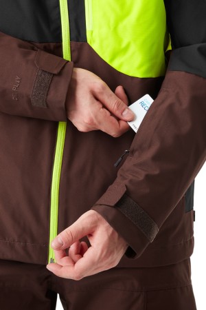 NITRIC Jacket 2025 chicory coffee lime black 