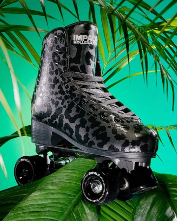 QUAD SKATE Rollschuh black leopard 