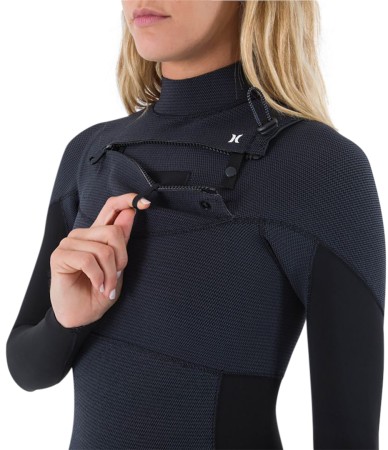 WOMEN PLUS 4/3 CHEST ZIP Full Suit 2025 black/graphite 
