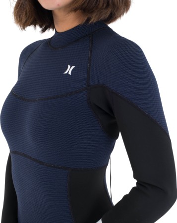 WOMEN AIR 2MM TEXTURE LS BACK ZIP Shorty 2025 total eclipse 