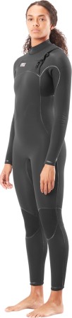 DOME WOMEN 4/3 CHEST ZIP Full Suit 2026 black 