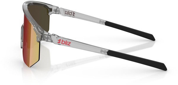 HERO Sonnenbrille 2026 transparent dark grey/red 