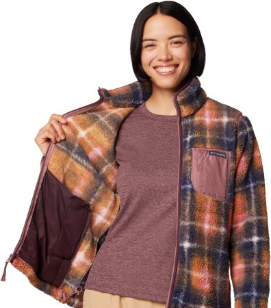 WEST BEND II PRINT Zip Fleece 2025 fig omblur 