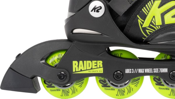 RAIDER Kinder Inline Skate black/lime 