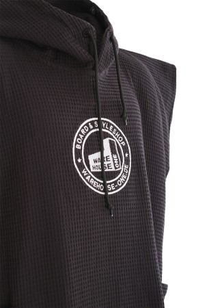X WH1 CLASSIC LIGHT Poncho black waffle 