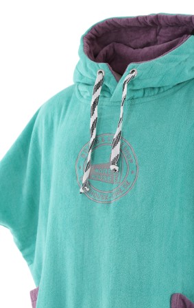 X WH1 V BEACH CREW Poncho aqua 90 