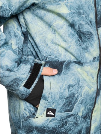MISSION PRINTED Jacket 2025 space stone celery green 