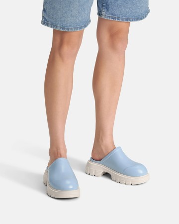 BUBBLE SOFT Slipper blue/cream 