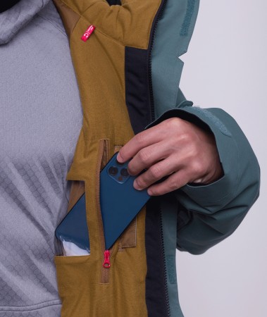 GEO INSULATED Jacket 2024 cypress green colorblock 