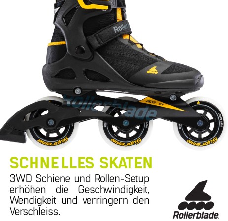 MACROBLADE 100 3WD TEST Inline Skate 2022 black/saffron yellow 