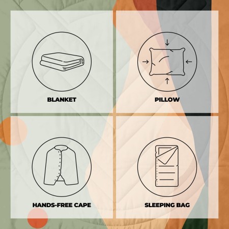 RIPSTOP 4in1 Blanket 2026 jasper/tree green 