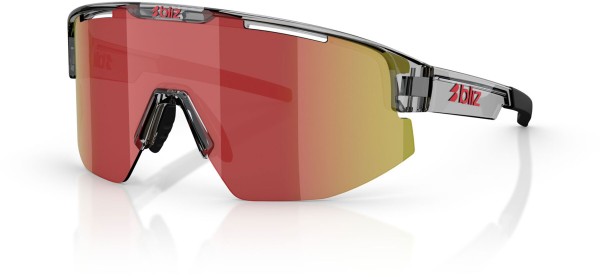 MATRIX Sonnenbrille 2026 transparent dark grey/red 