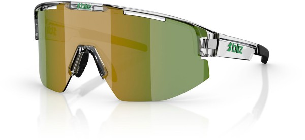 MATRIX Sonnenbrille 2026 transparent white/green 